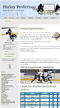 Mobile Screenshot of hockey-predictions.com